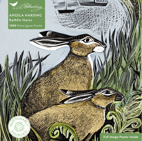 Jigsaw Puzzle: Angela Harding Rathlin Hares (1000 piece)